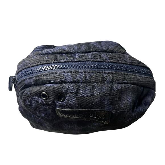 See By Chloé Black Camouflage Fabric Cosmetic Bag / Makeup Pouch - Picture 8 of 10